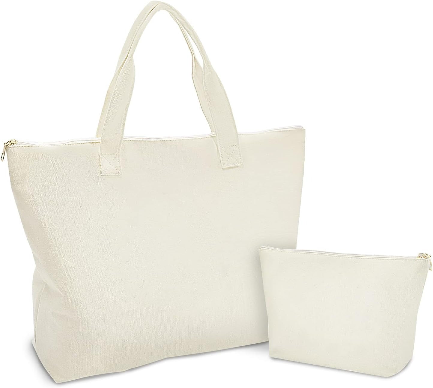 Blank Canvas Tote Bag with Inner Pocket