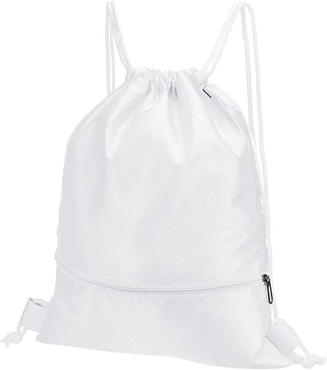 PATIKIL Drawstring Backpack Bag with Zip Pocket