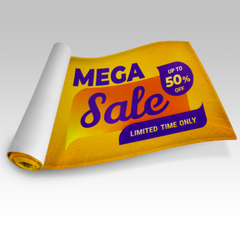 16oz Single-Sided Blockout Banner
