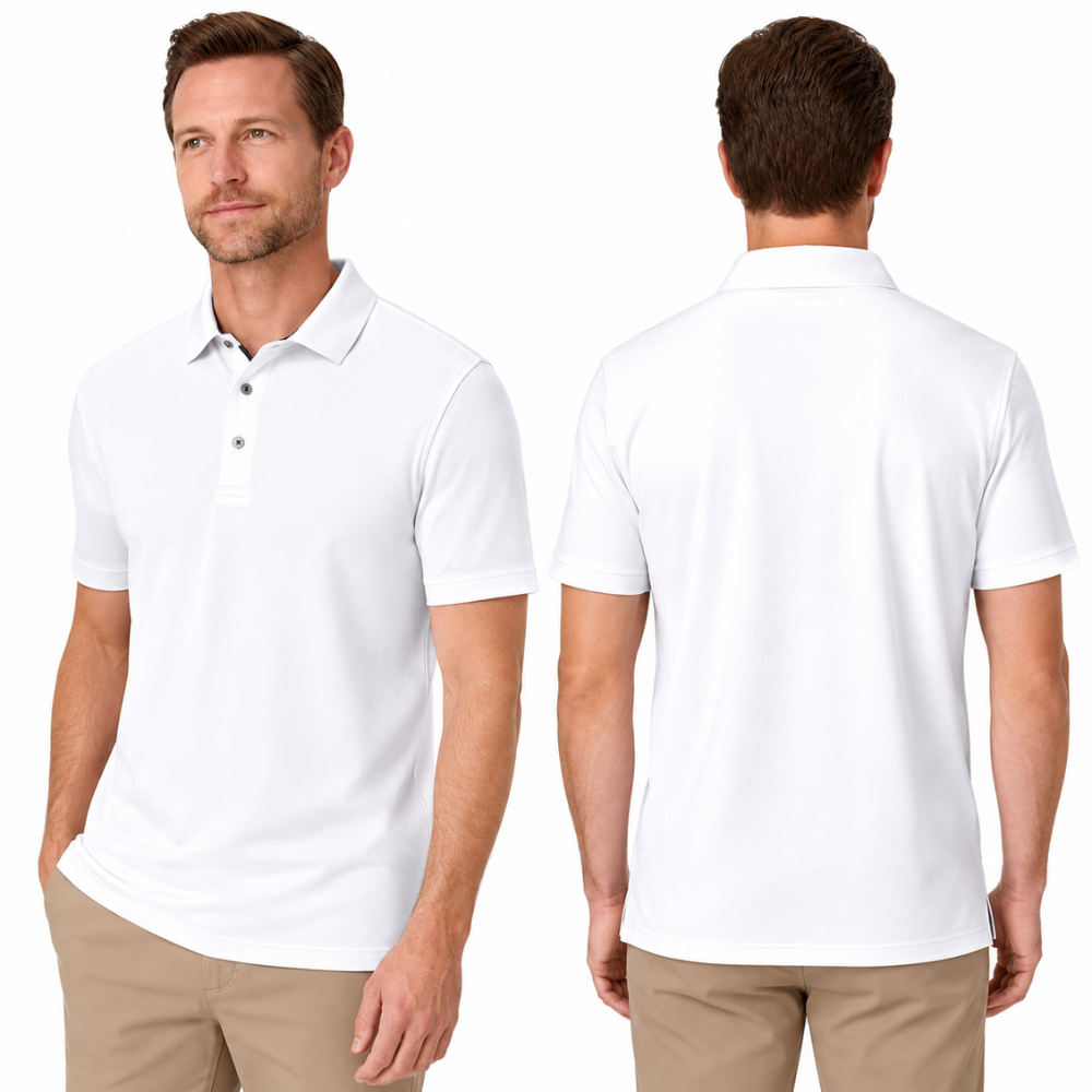 Hanes Men's X-Temp Cotton Blend Performance Polo